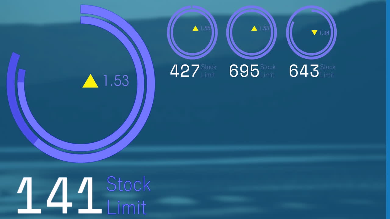 풍경에 대한 데이터 처리의 애니메이션