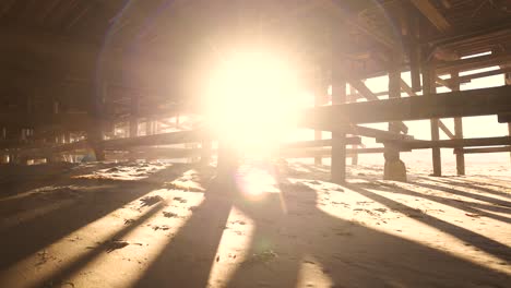 Time-lapse-of-sunrise-at-the-Crysta-Pier-in-San-Diego,-California