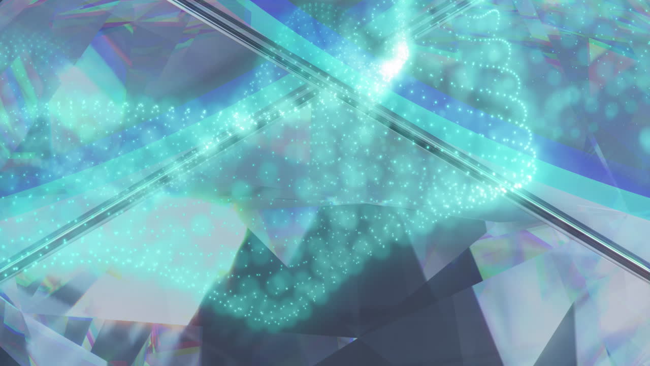 큐브 위에 움직이는  반점의 애니메이션