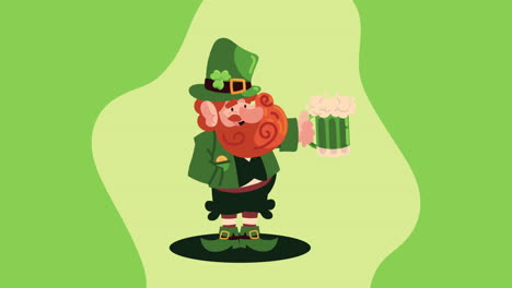 leprechaun with beer