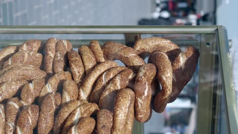 exhibición de simit turco