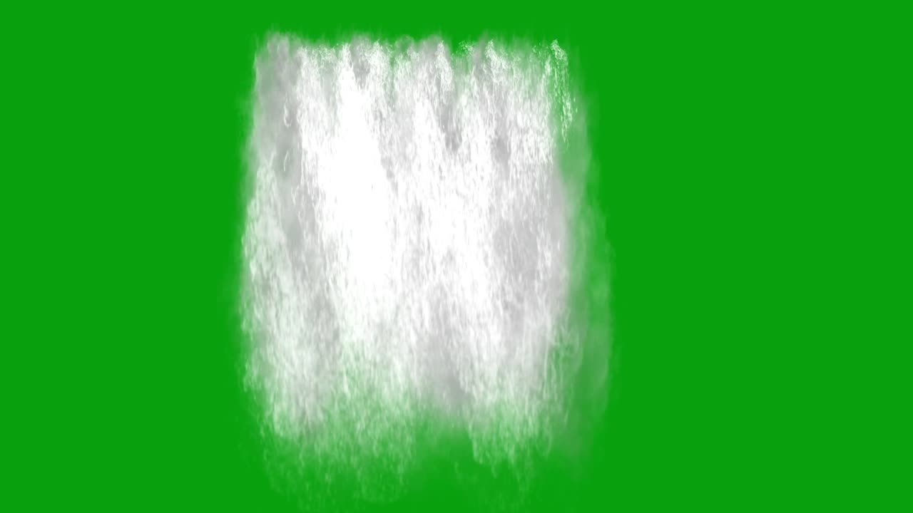 폭포 녹색 스크린 모션 그래픽