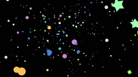 particle pop abstract effect background