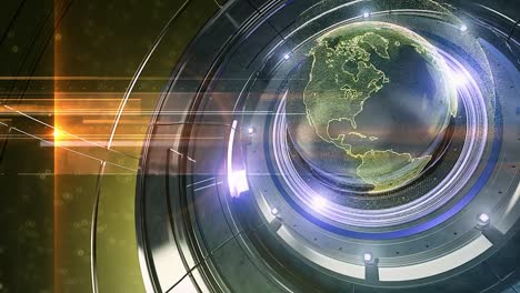 fondo de introducción de noticias del mapa del mundo digital 3d