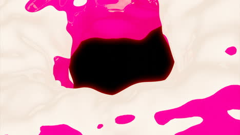 salpicaduras de líquido rosa abstractas