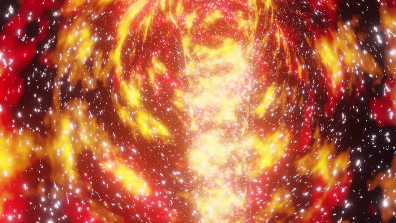 fuego rojo y naranja color túnel espacial fondo vj bucle