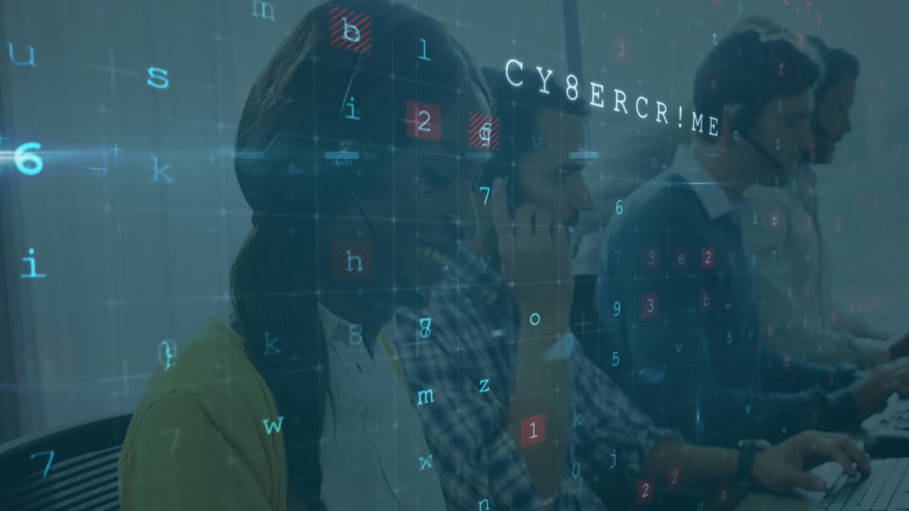 Security warming over workers team in the office.