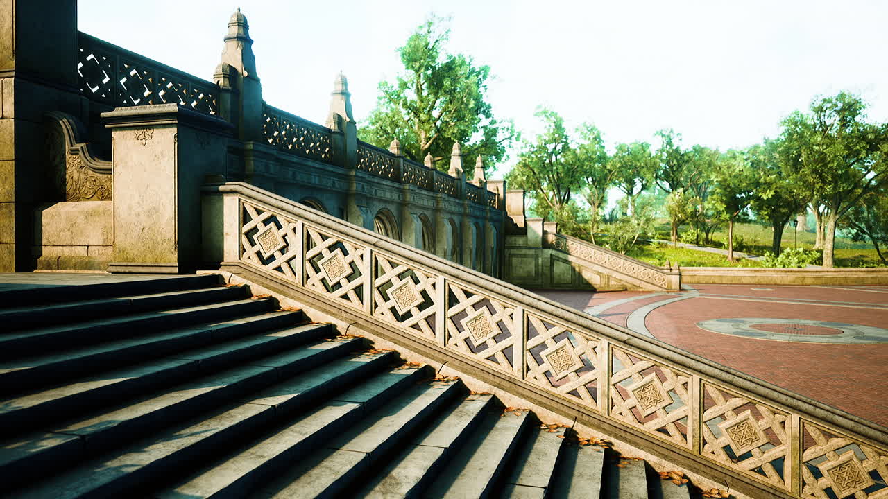 코로나19 코로나바이러스 전염병의 결과로 빈 보행로