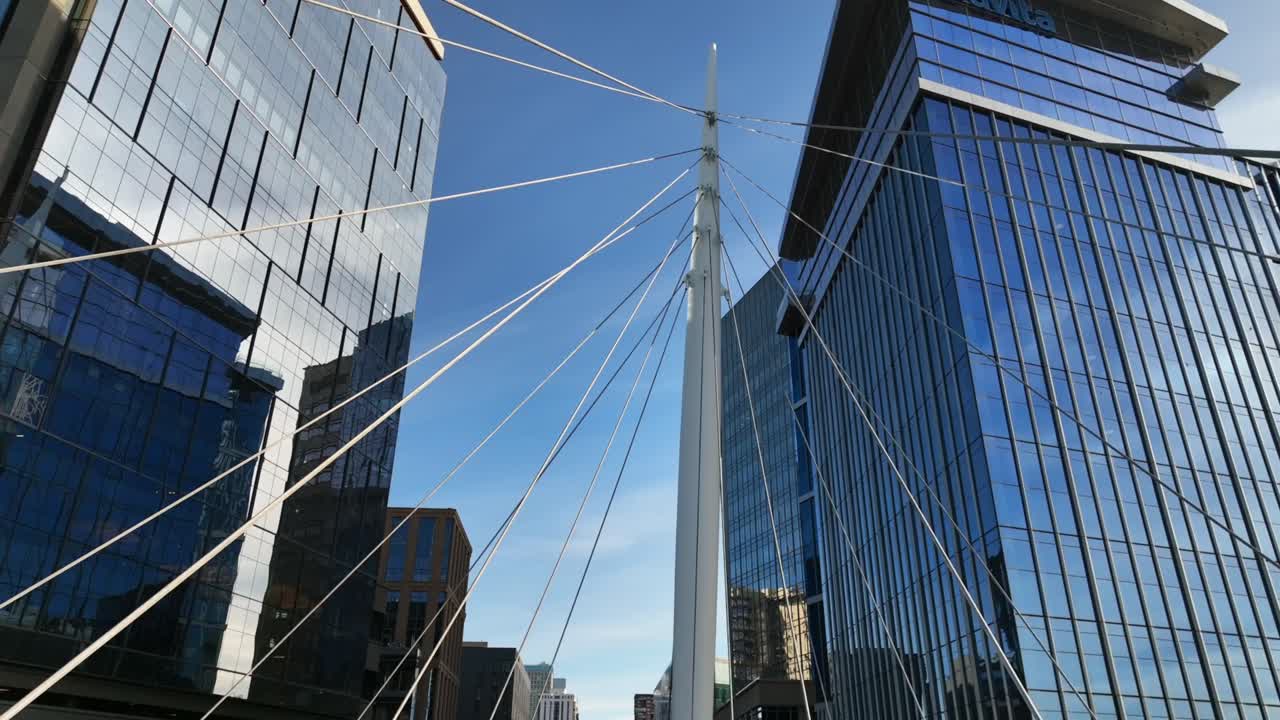 덴버 시내 다리 한겨울