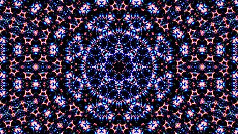 beautiful abstract kaleidoscope that shines, a radiant light that regulates the subtle movements