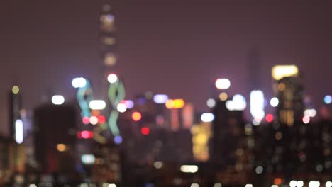 hermoso paisaje nocturno de la ciudad de shenzhen en china