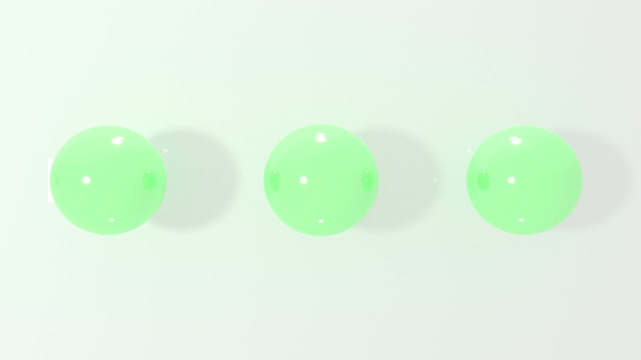 3d liquid balls flying on white background. 4K animation. Looping.