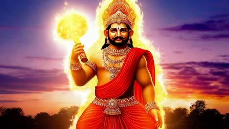 surya, the hindu sun god