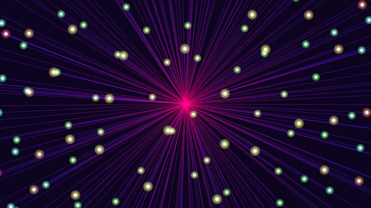 lebendige sternensymphonie dynamische lila und rosa sterne erleuchten die nacht