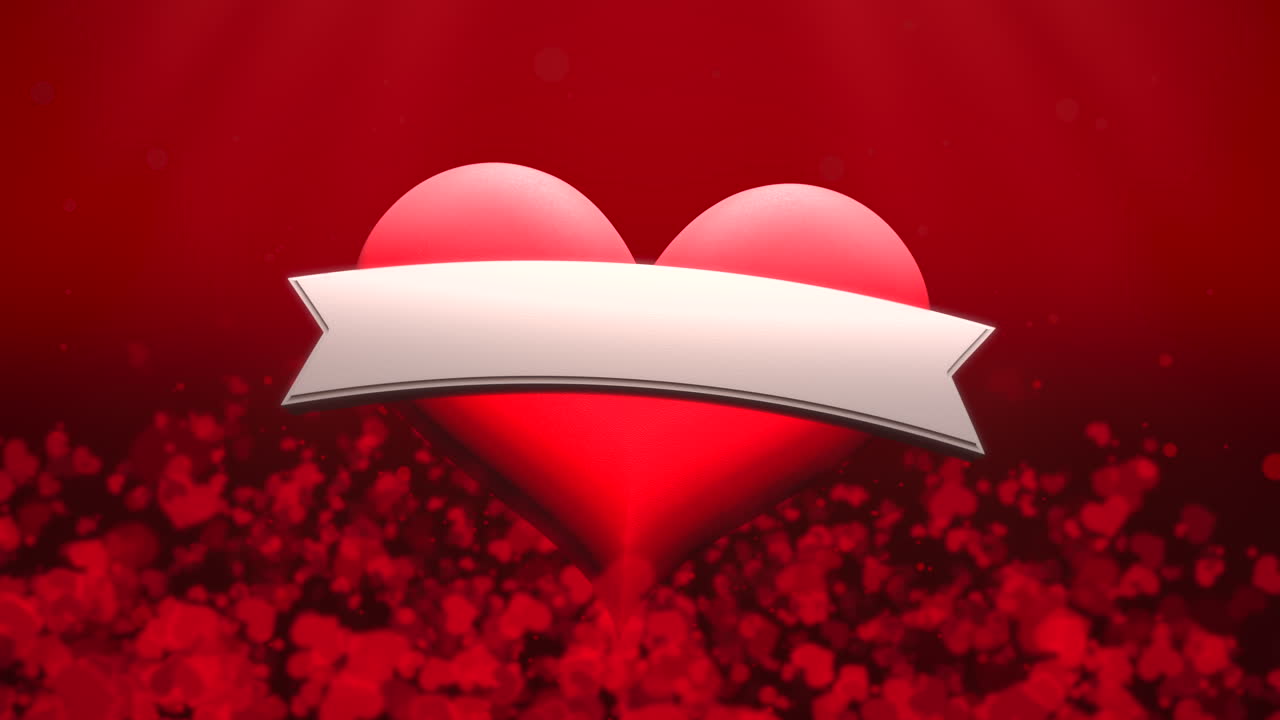 발렌타인 데이 26에 애니메이션 근접 촬영 모션 로맨틱 하트