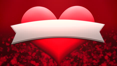 animación primer movimiento corazones románticos en el día de san valentín 26