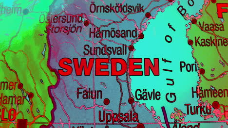 map of sweden and surrounding countries