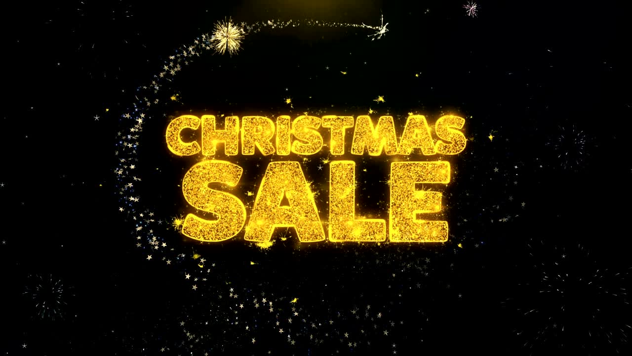 크리스마스 판매 금 입자가 폭발하는 불꽃놀이 전시