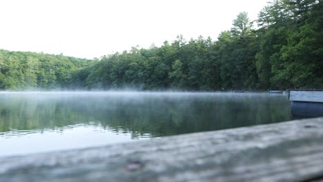 Mist-on-Lake-Petonia-near-Greene,-New-York