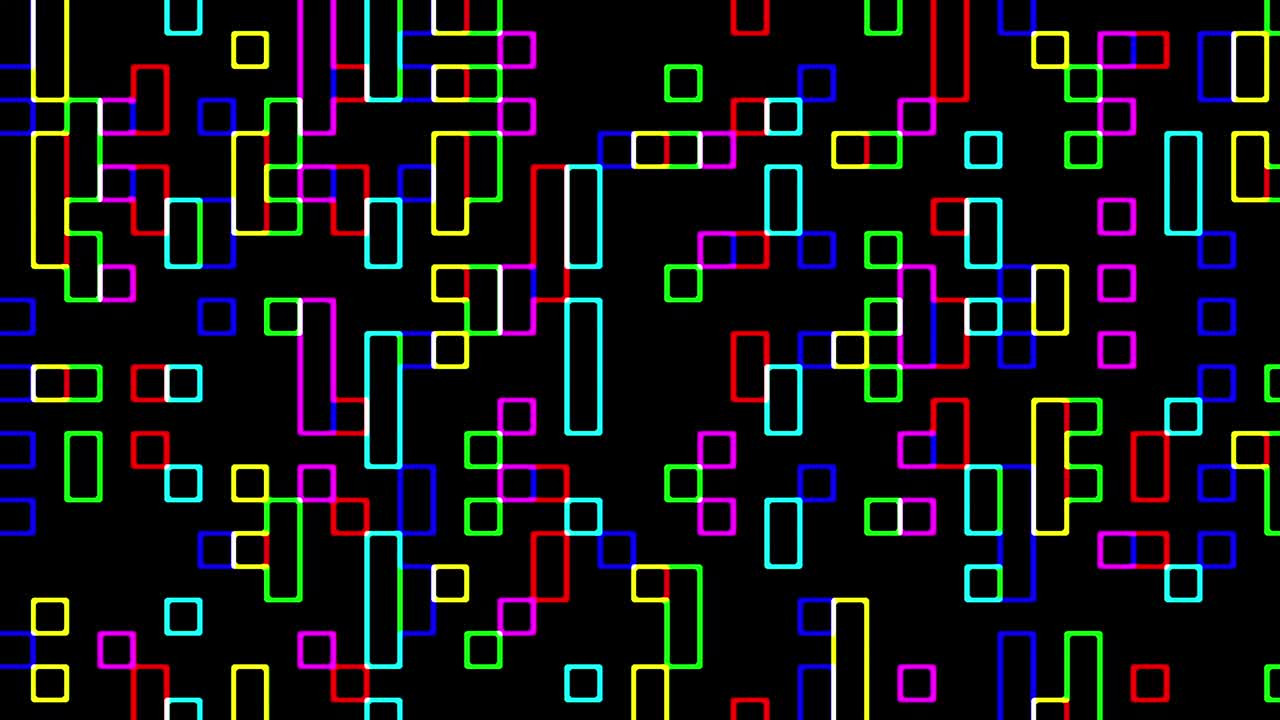 señal de cuadrados digitales multicolores