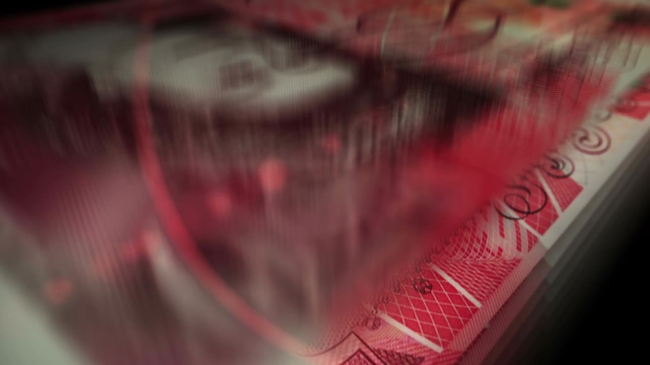 파운드 스터링 화폐 계산 원활한 루프