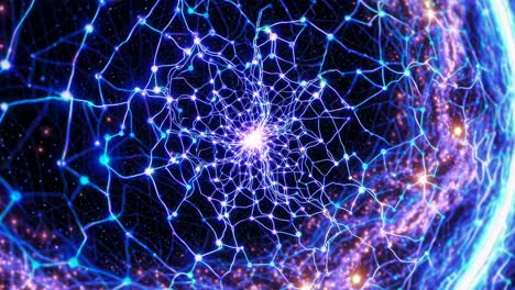 Abstract Network of Energy in Space