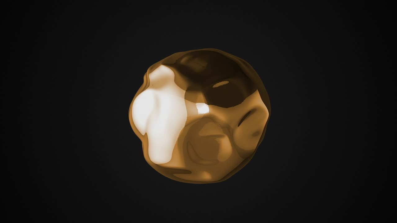 파동형 염색 금색 구형 표면