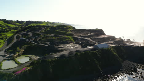 Aerial-circular-view-of-Blackhead-quarry