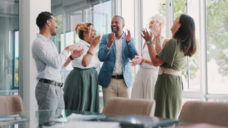 happy business team celebrating