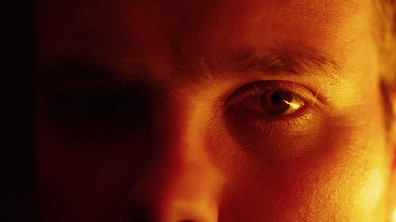 Intense Gaze Symbolizing Awareness, Focus and AI-Enhanced Human Vision in a Digital Age