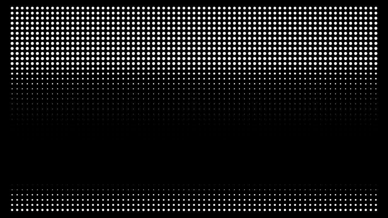 fondo de movimiento de puntos de medio tono sin costuras. fondo de dibujantes de puntos