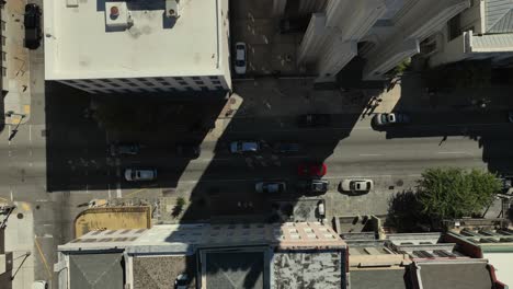 top view of new orleans city streets