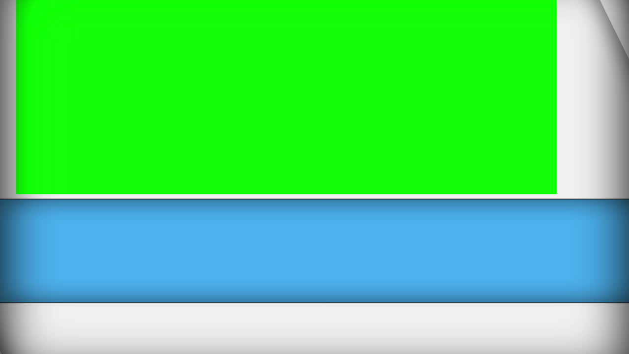 pantallas verdes que aparecen y desaparecen en diagonal