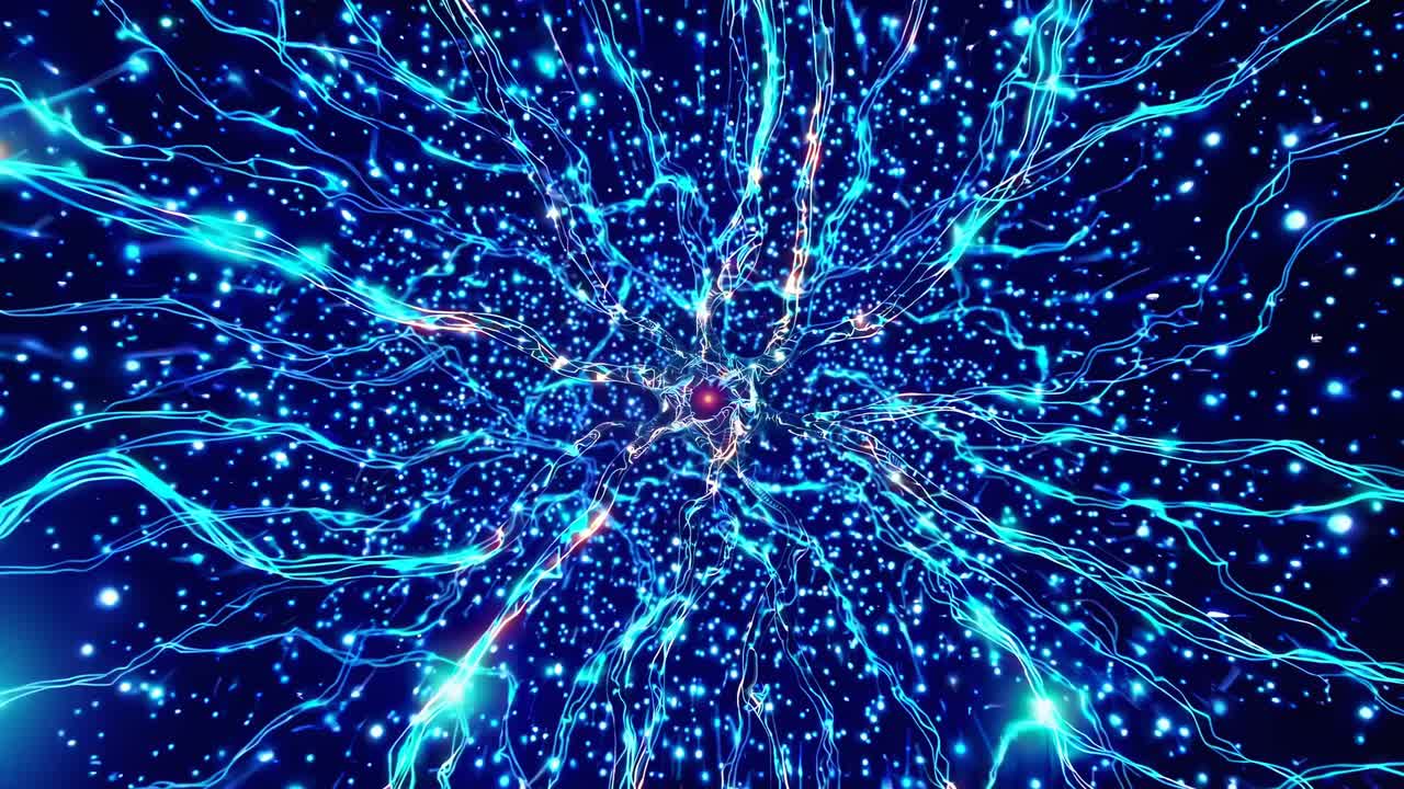 Abstract Glowing Network