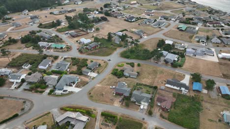 overhead aerial view of whidbey island's sparse rural population