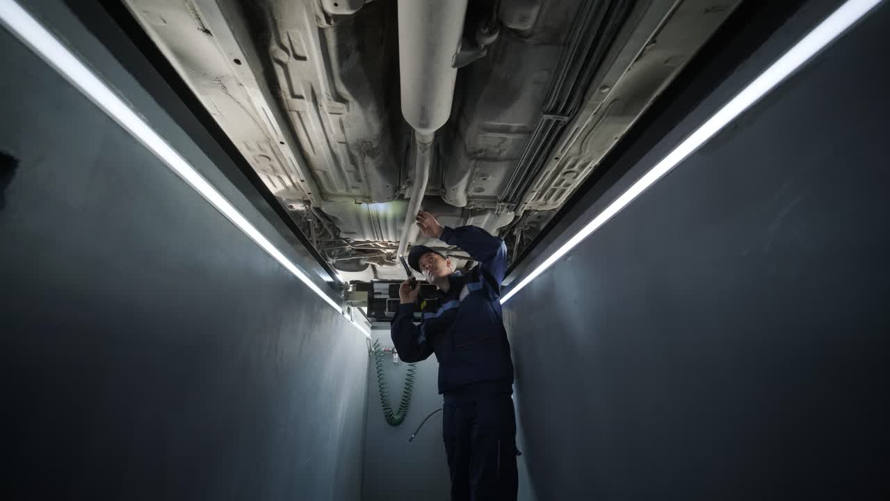 차량 바닥 검사 (메카닉에 의해 검사)