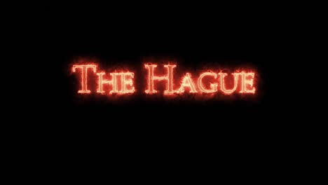 the hague written with fire. loop