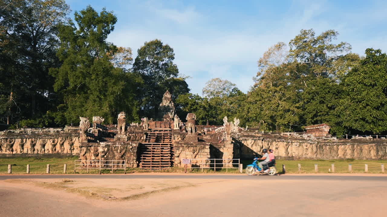 Aerial View, Terrace Of The Elephants Temple Complex, Cambodia