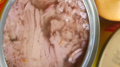 open canned tuna