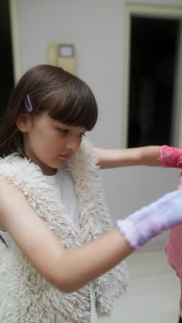 girl with a cast