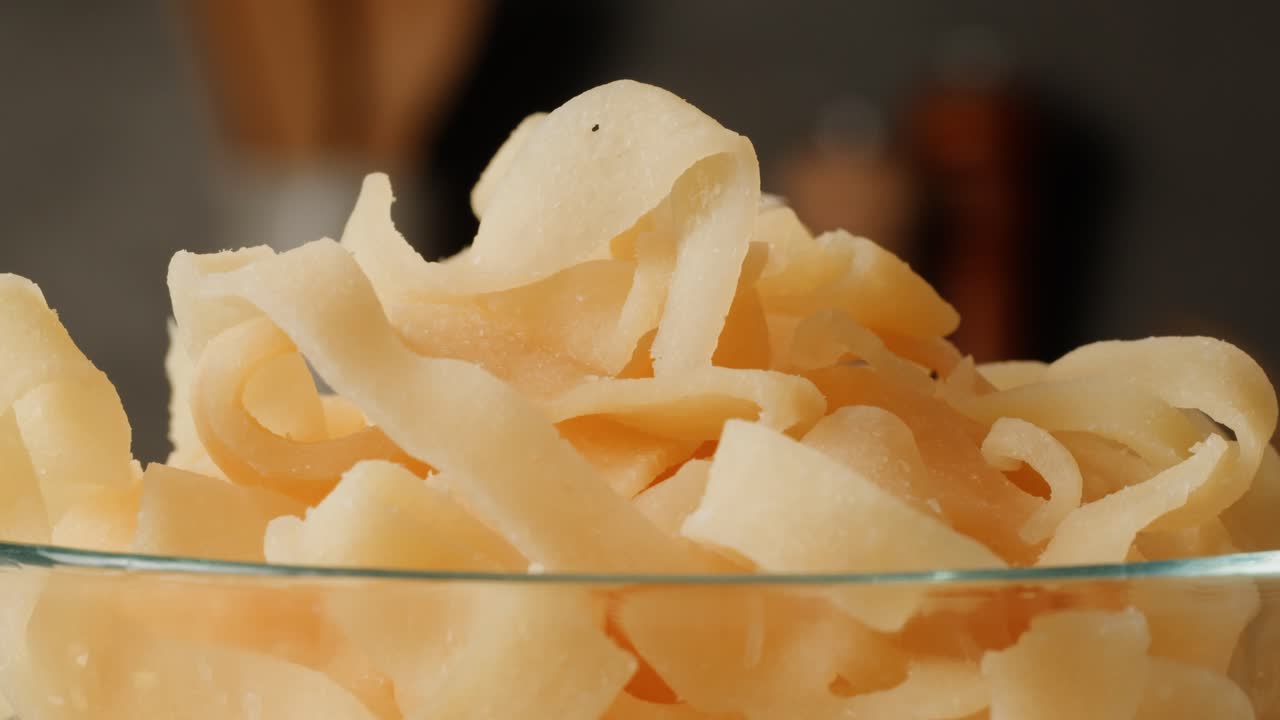 Dried Fish in Glass Bowl