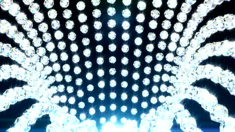 la caída de diamantes, un fondo hermoso. animación en bucle sin costuras