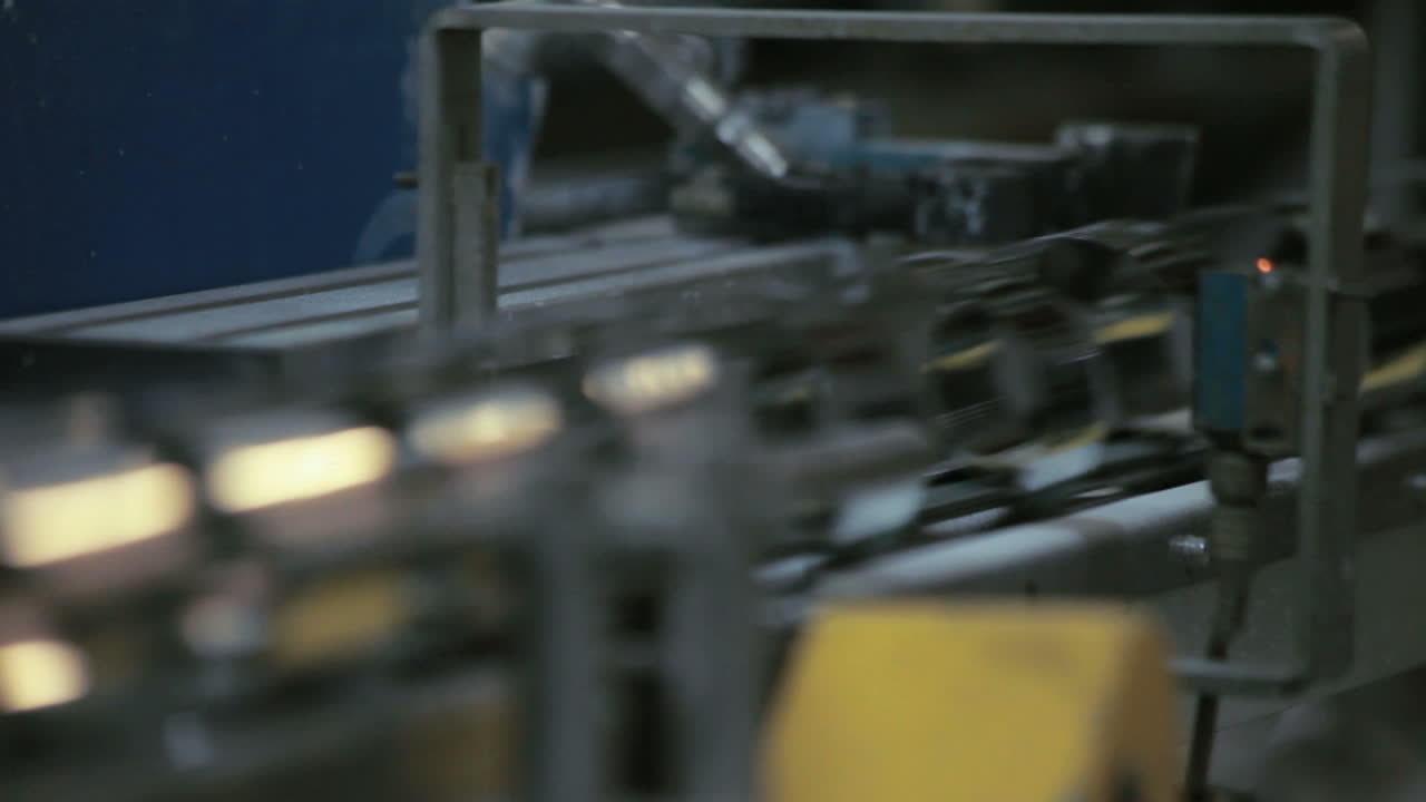 Factory manufacturing production line. Factory conveyor line