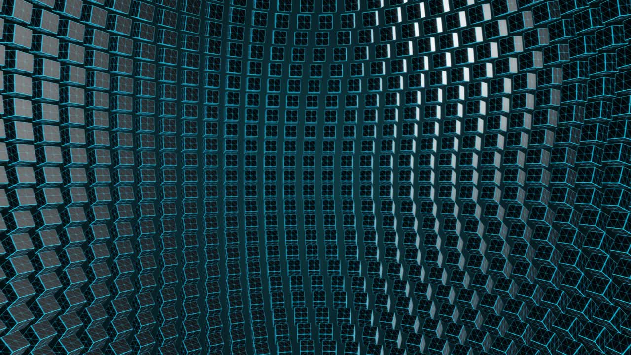 4K abstract geometric black and blue background