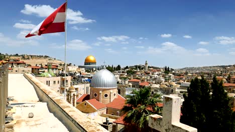 vista aérea panorámica del techo de jerusalén