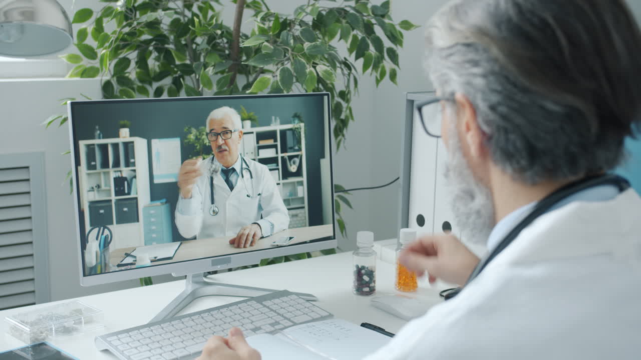 Videoconsulto medico.
