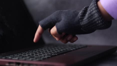 hacker attempting to access a laptop