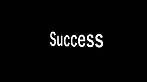 success text animation message motion graphics