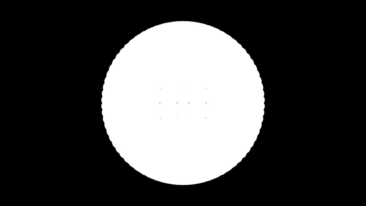 looping animation of a growing sphere