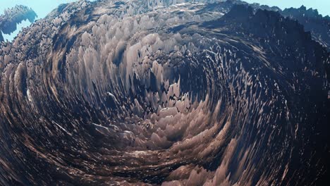 animación 3d abstracta de patrones de remolino con efecto de desplazamiento y movimiento circular súper lento, fondo abstracto. usarlo para cualquier proyecto adecuado.4k alta calidad, animación 3d, renderización 3d